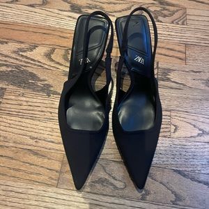 Black Zara Pointy Heel